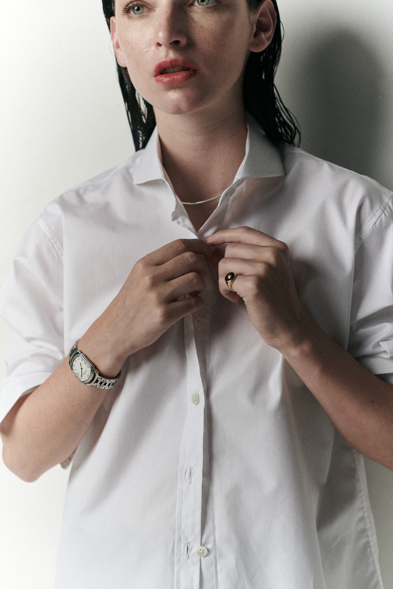 ELEGANT WHITE SHIRT - IBIEFFE ITALIAN COTTON Chava Studio ELEGANT WHITE SHIRT - IBIEFFE ITALIAN COTTON Chava Studio